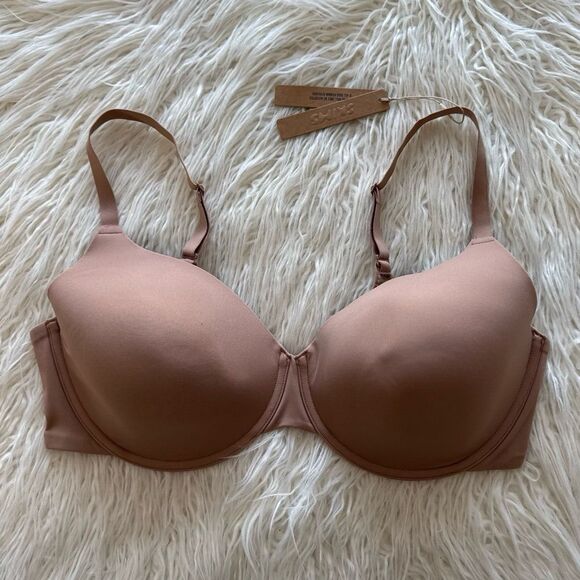 Skims Fits Everybody T-shirt Demi Bra Sienna Size 40D - Picture 2 of 8